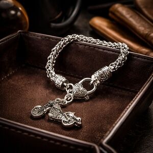 Motorcycle Charm Bracelet. NEW